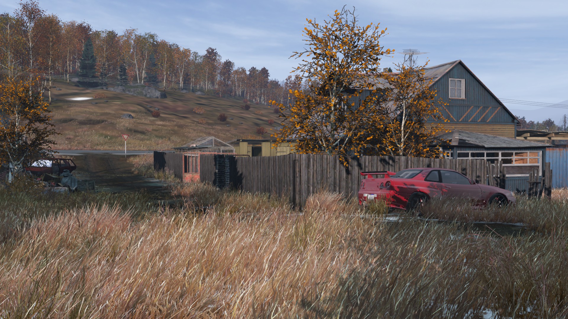 Custom R34 in autumn