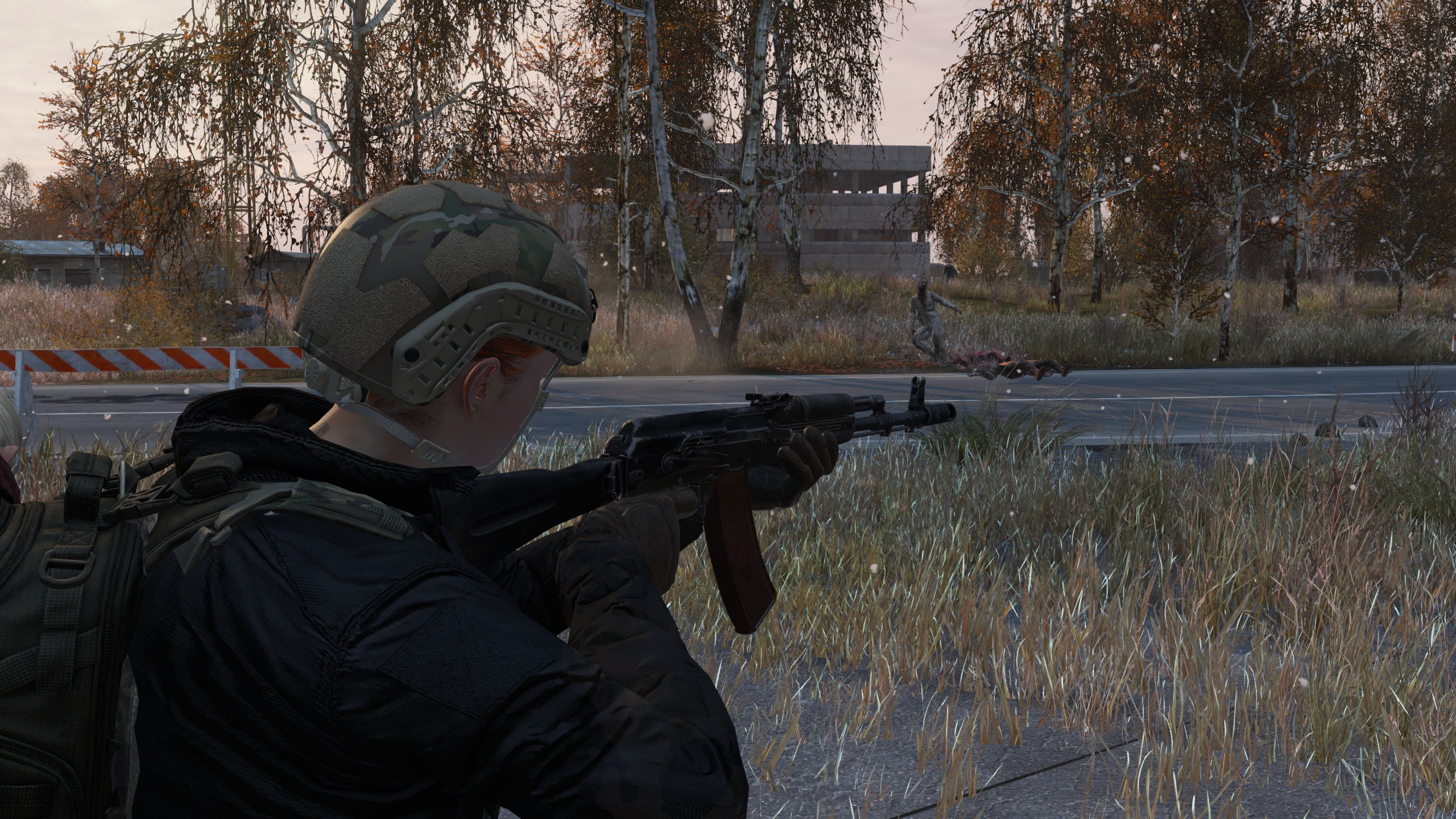 Soldier aiming