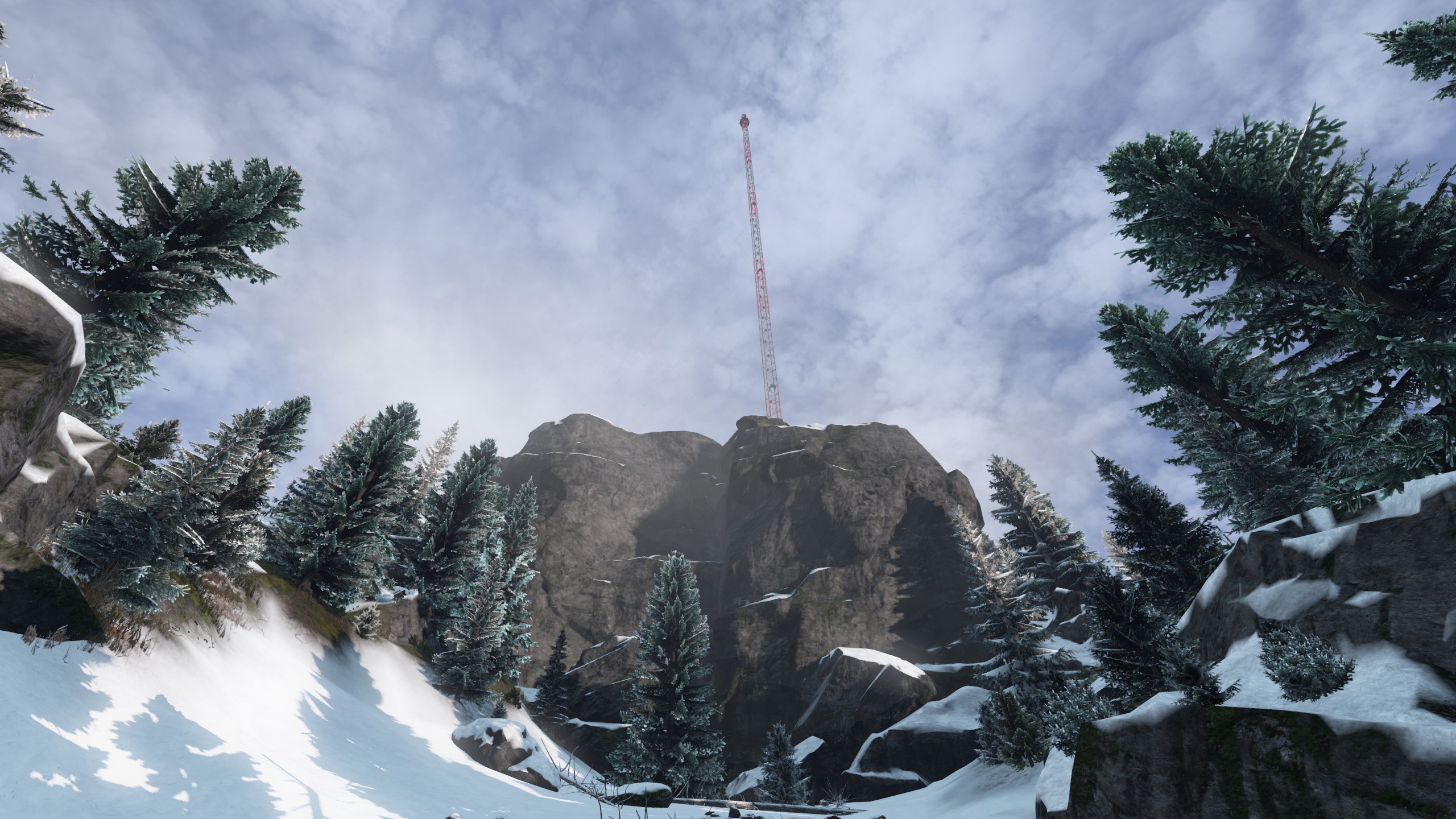 Mountain bunker tower