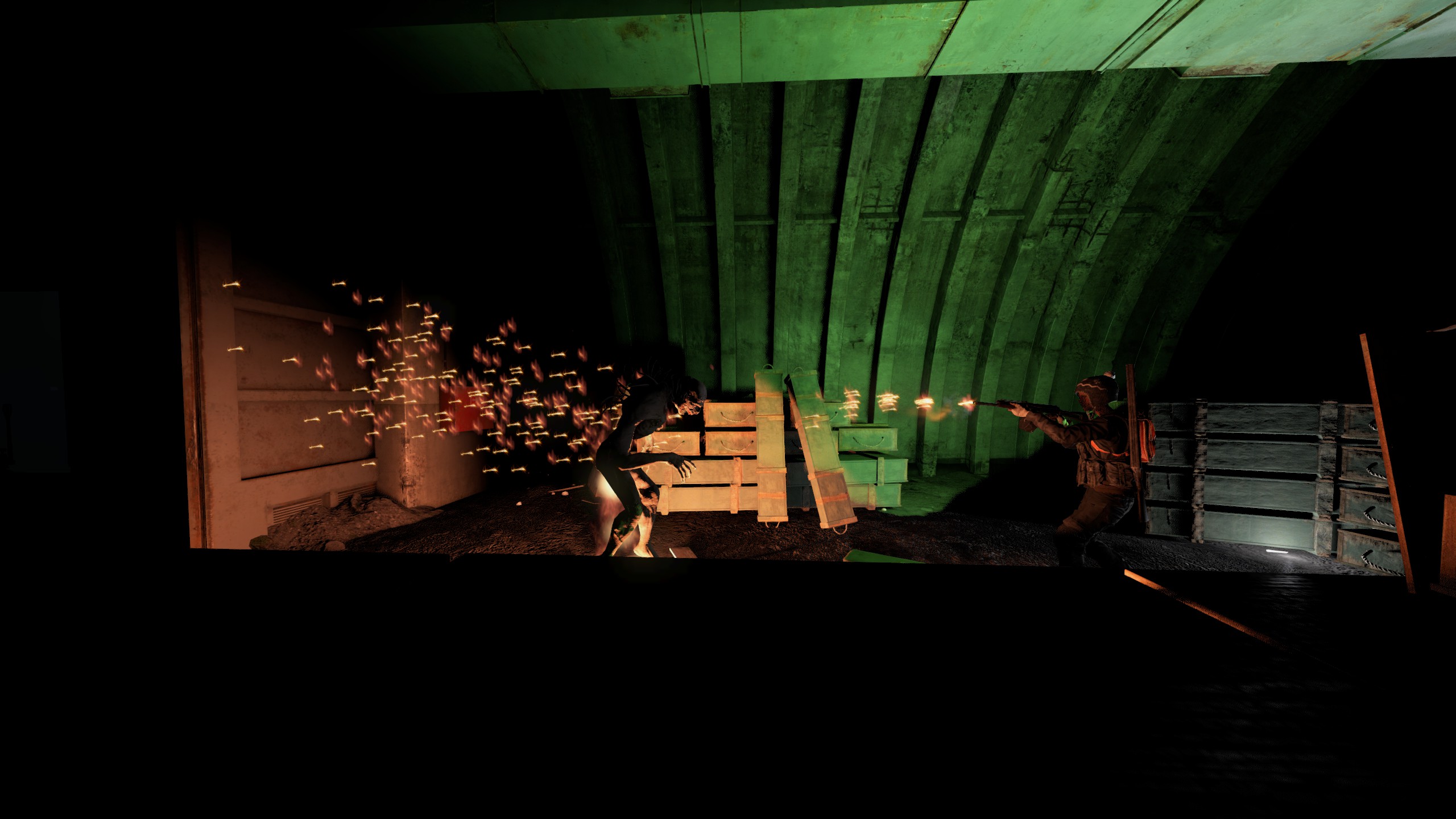 Bunker firefight